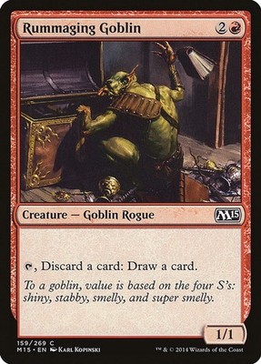 2014 Magic: The Gathering Magic 2015 (M15) Rummaging Goblin (#159, C, Near Mint)