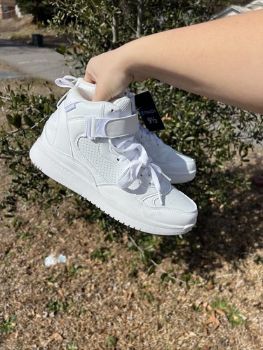 NEW AND1 White High Top Lace Up Basketball Shoes Women Size 9.5 Fast Shipping - Picture 14 of 16