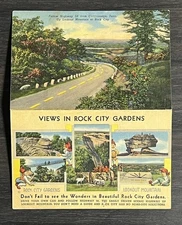 Vintage Souvenir Postcard ROCK CITY GARDENS Unposted as Shown 6C236