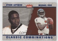 2003 Fleer Tradition Classic Combinations Blue Byron Leftwich Michael Vick 1s7
