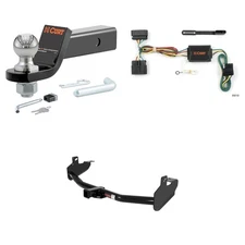 CURT #13252 Trailer Hitch 2in Receiver, Trailer Wiring, Ball Mount, Hitch Lock