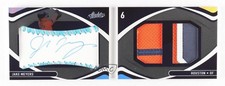 2022 Panini Absolute Light Blue 9/30 Jake Meyers #132 Auto 7w7