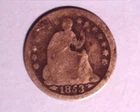 1853 Seated Liberty Half Dime. ***409-6