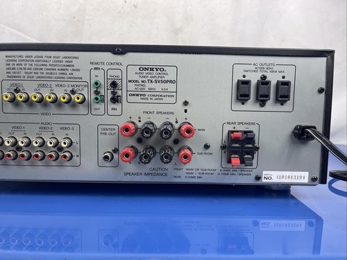 ONKYO Home Theater Surround Sound Receiver Phono Multiroom TX-SV50PRO - Picture 10 of 12