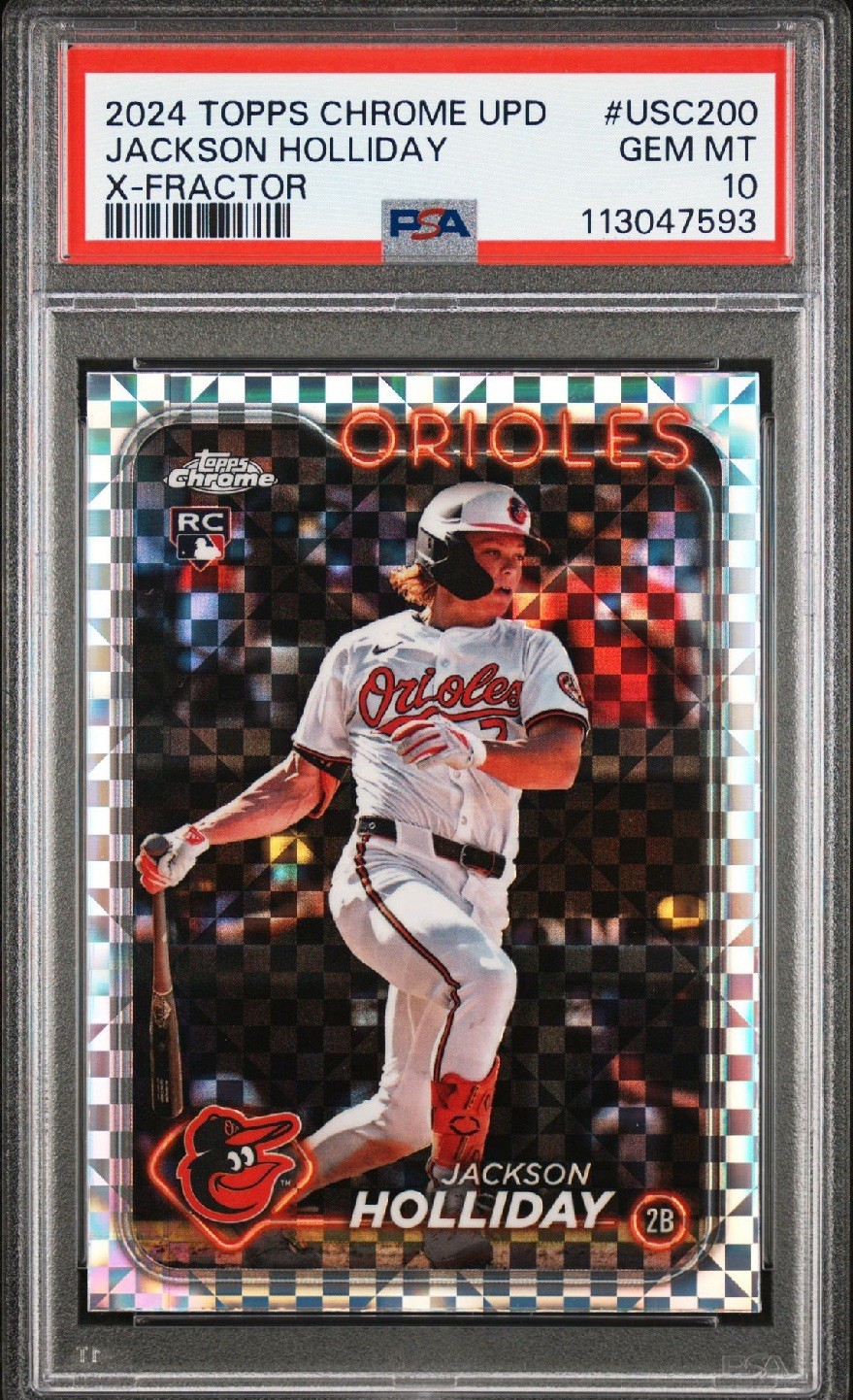 2024 Topps Chrome Update Series - Jackson Holliday #USC200 X-Fractor (RC)