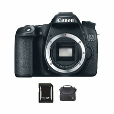 Canon EOS 70D DSLR Camera  64GB  Case