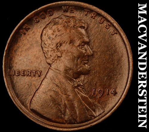 1914 Lincoln Wheat Cent- Extra Fine Better Date No Reserve #J1967