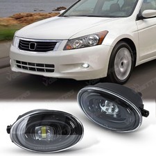 For Honda Accord 2008-2013 Led White Fog Lights Lh Rh Front Bumper Lamps