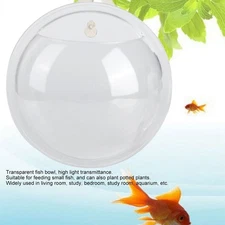 Mini Wall Mounted Hanging Transparent Fish Bowl Acrylic Fish Tank Aquarium