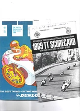 ISLE OF MAN 1969 T.T Road Races Programme +  Scorecard