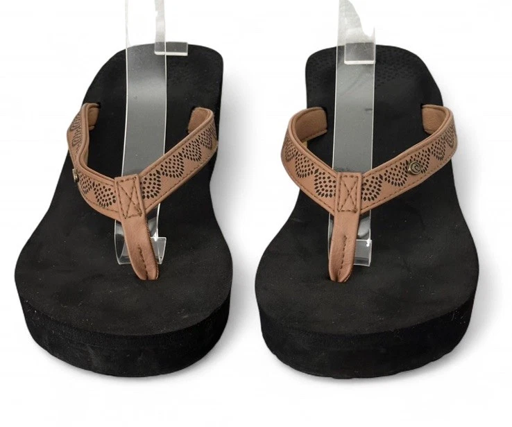 Sandalias de cuña Rip Curl marrón y negro talla 10 Foto 4 de 4