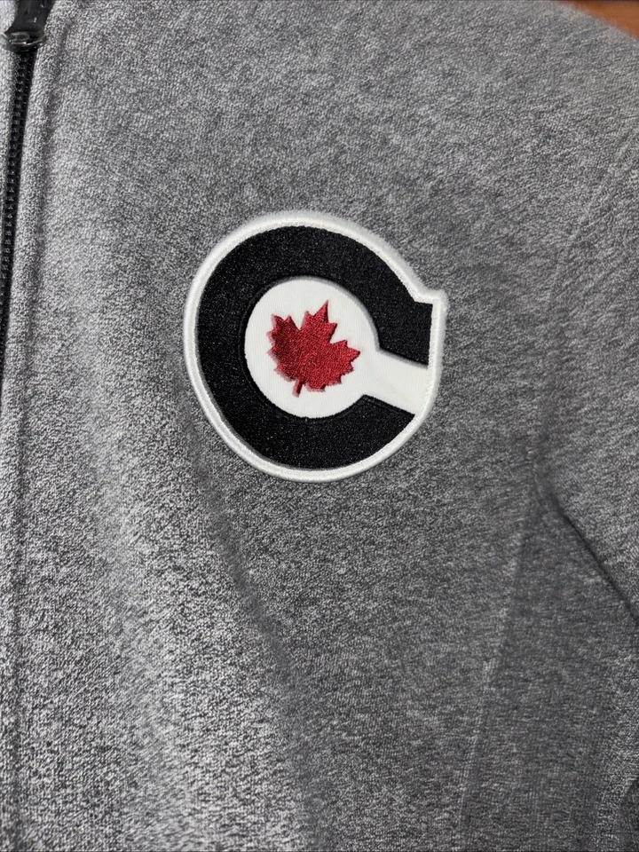 TEAM CANADA 2010 OLYMPIC GRIS CREMALLERA COMPLETA SUDADERA NIÑO 7/8 Foto 4 de 4