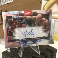 2025 Topps Chrome UFC - Chrome Veteran Autographs Michael Page #CVA-MP (AU)