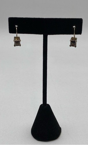 925 Sterling Silver Dangle/Drop Earrings Smoky Quartz