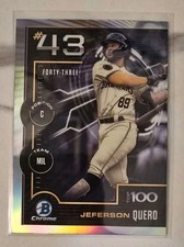 JEFERSON QUERO 2025 BOWMAN CHROME SCOUTS TOP 100 BREWERS #BTP-43 