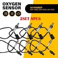 8X Upstream+Downstream Oxygen Sensor For 2011-14 Ford F-150 3.5L V6 Turbocharged