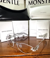 GentleMonster Sunglasses Jewelry - Glitz 02 Silver Frame Clear Lenses