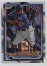 2024 Bowman Chrome Prospects Lava Refractor 33/399 Daiverson Gutierrez 1st9