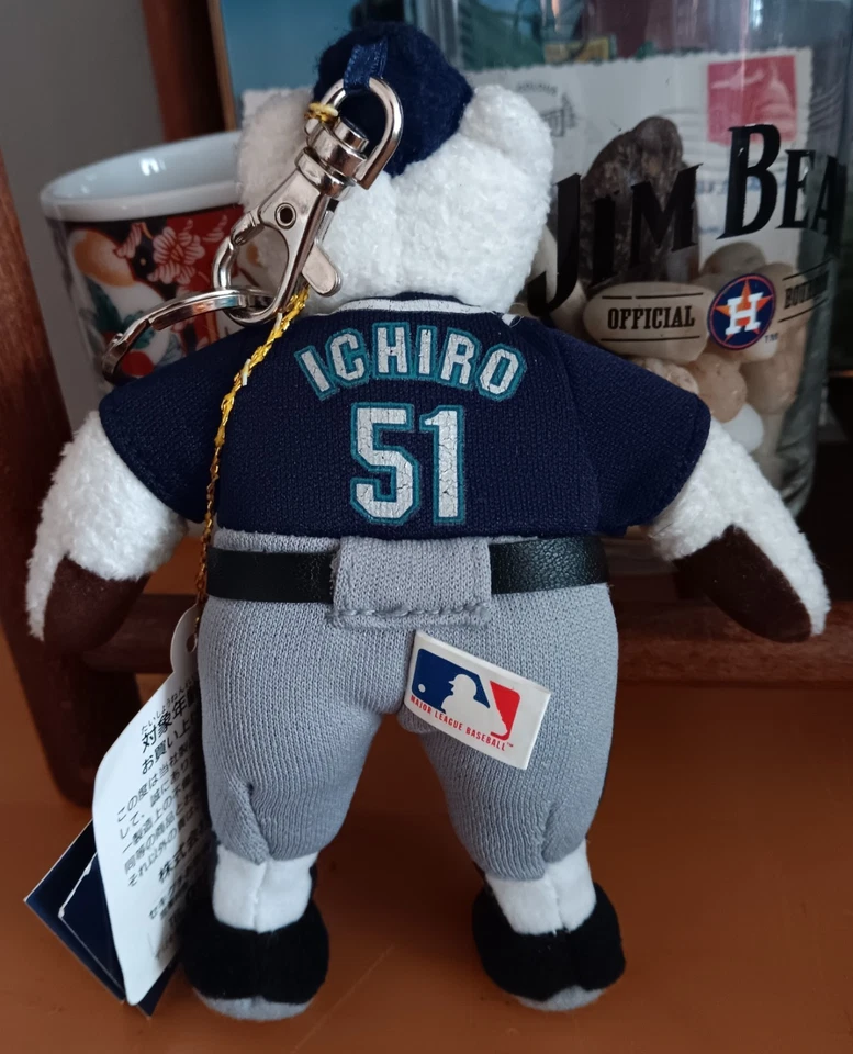 2001 sekiguchi ichiro suzuki Seattle Mariners MLB stuffed animal bear keychain - Image 2 of 4