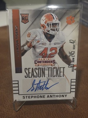 2015 Panini Contenders Draft Picks - Autographs Stephone Anthony #252 (AU, RC)