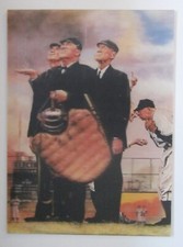 Bottom of the Sixth by Norman Rockwell HUGE 3-D Lenticular Picture 21 x 16 inch