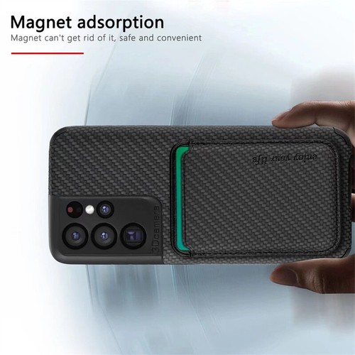 Mag Safe Magnetisch Leder Hülle Für Samsung S23 S22 S21 S20 FE S10+ Note20 Ultra - Zdjęcie 9 z 25