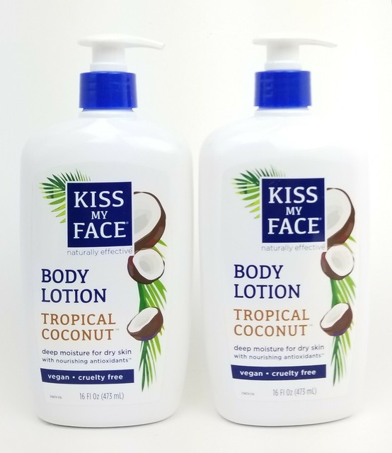 Lot of 2 KISS MY FACE Body Lotion Tropical Coconut 16 oz eBay