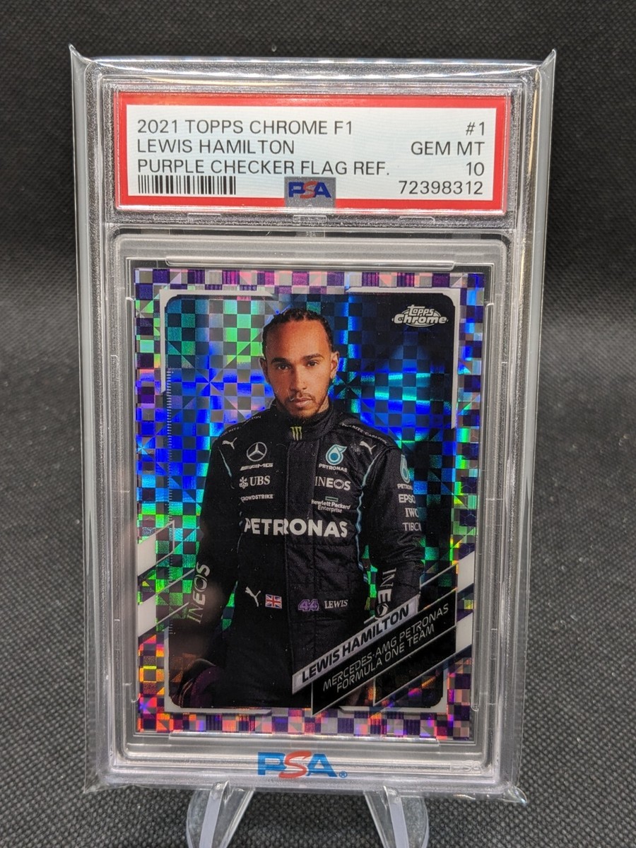 2021 Topps Chrome F1 - Lewis Hamilton #1 Purple Checker Flag /199 