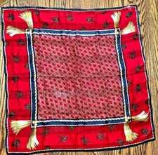 Vintage Anne Klein Scarf 34"x34" 100 Silk Scarf Tout Soie