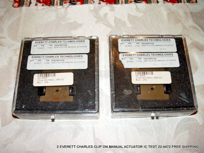 2 EVERETT CHARLES CLIP ON MANUAL ACTUATOR IC TEST 22-4472 FREE SHIPPING