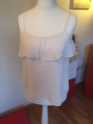 Mango ️ Bluse Damen Mädchen 38/40 shirt top Oberteil M/L weiss