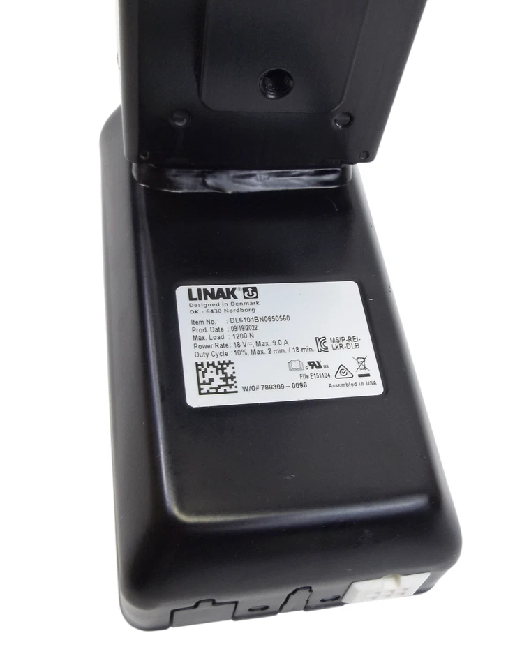 Linak DL6 3-Stage Lifting Column Reinforced 50 x 80 mm 1200N 18V 9.0A Black - Image 3 of 4