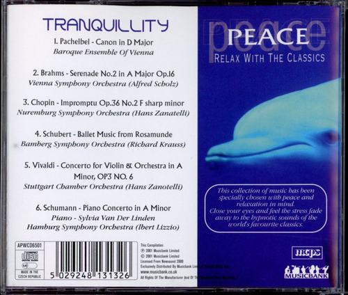 CD Tranquility: Peace - Relax With The Classics - Imagen 2 de 4