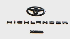 2021-2024 HIGHLANDER XSE Matte Black EMBLEM OVERLAY KIT PT948-48200-02