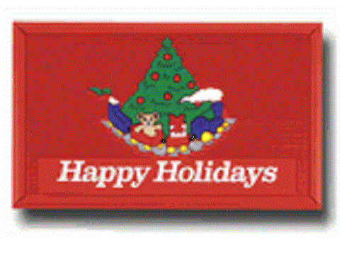 Holiday Train Welcome Mat 15" x  25" Door Mat by Plasticolor -  8053  - Picture 1 of 1