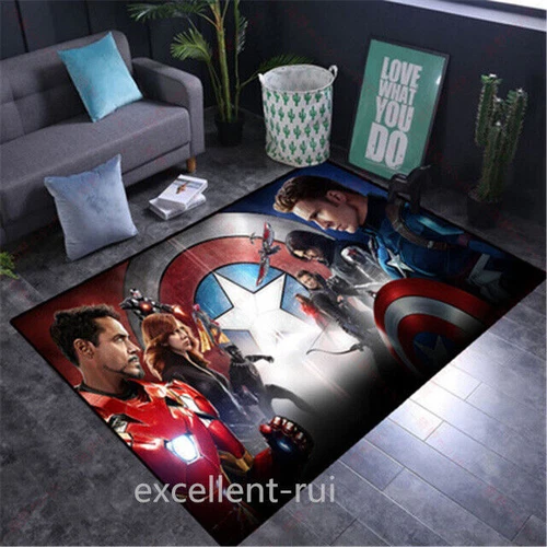 Alfombra 3D Marvel Avengers Spider Man Alfombra Puerta Alfombra Suelo Silla Alfombra-- - Imagen 36 de 47