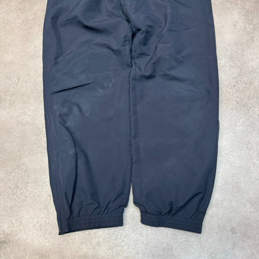 Adidas Track Pants Mens Medium Baggy Fit Vintage Wide Leg Sports Joggers, Navy image 9