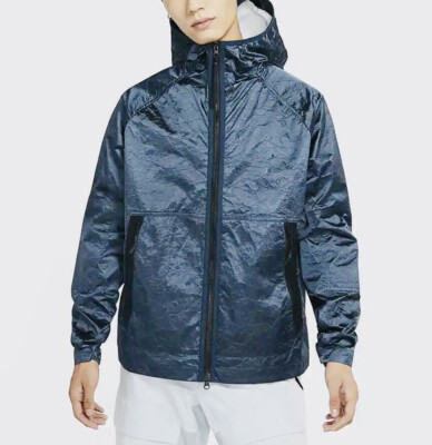 Nike Tech Pack Woven Hooded Jacket Sz XL CU3758-458 Deep Ocean Blue