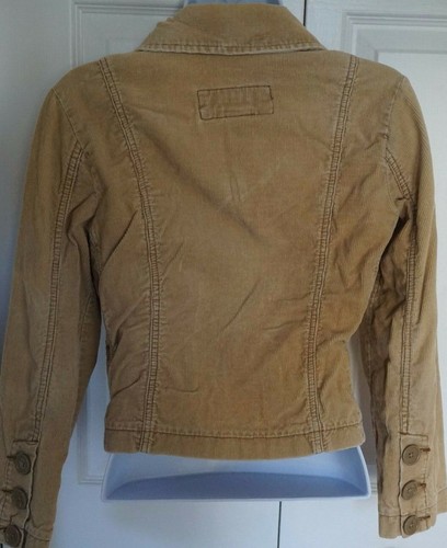 Abercrombie Tan Jacket Size S Corduroy Blazer Button Closure - Picture 3 of 5