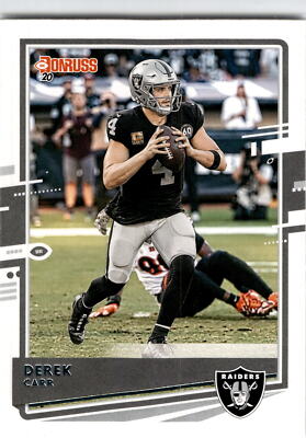 2020 Donruss #197b Derek Carr Black jersey