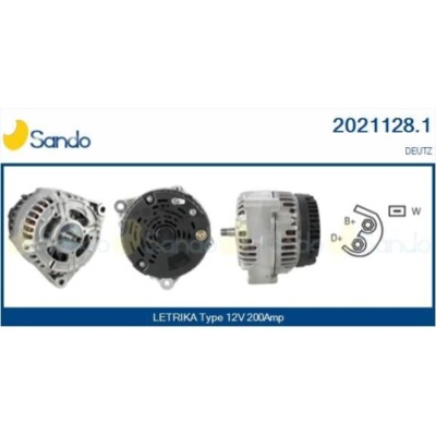 Generator Sando 2021128.1 für Iveco Khd Deutz Fahr Deutz Fahr Deutz Fahr Fendt