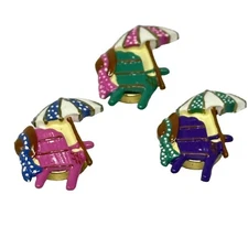 Beach Umbrella Adirondack Chair Resin Button Covers 1 Inch Pink Purple Green