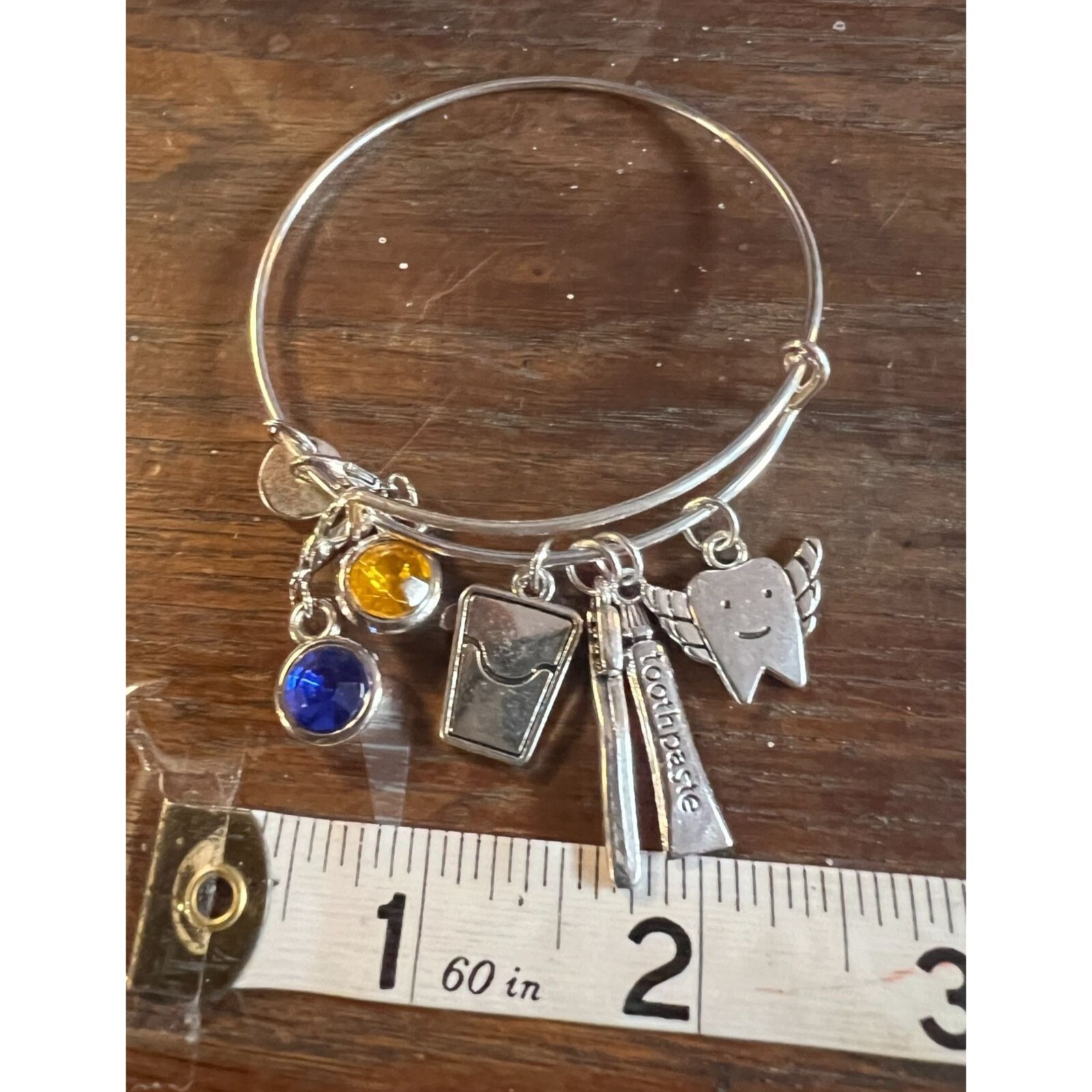 Bangle Charm Dentist Assistant Tech Bracelet Silv… - image 6