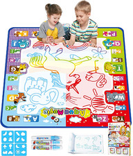 Aqua Water Doodle Mat 31X31 Inches Large Magic Drawing Doodling Mat Coloring Mat