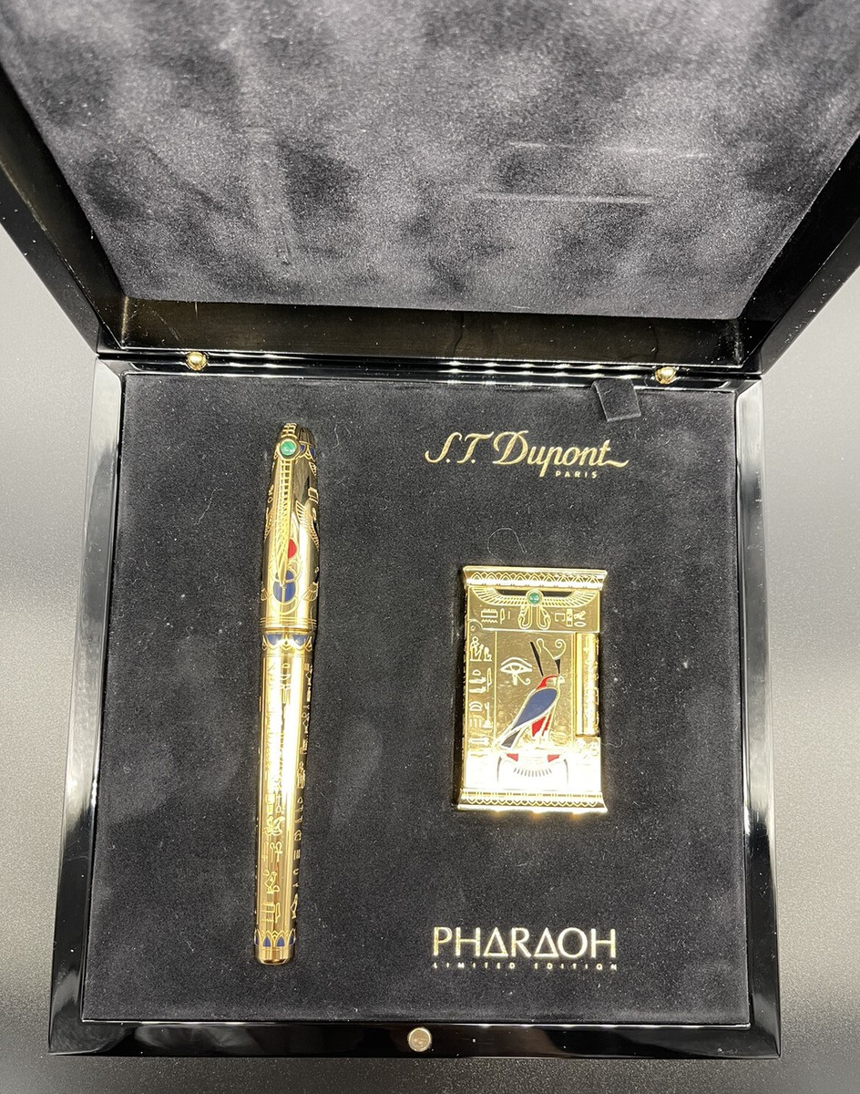 S.T. Dupont Pharaoh Set Limited Edition Fountain Pen Lighter | eBay