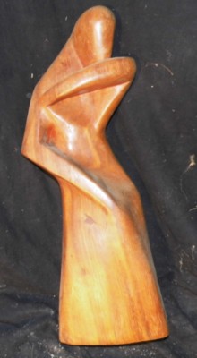 Tanzende Skulptur Modene Schnitzerei  Afrikanisches Hartholz Handarbeit Deko 51