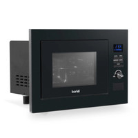 Integrated Microwave Oven with Grill, 25L, 900W, Black Baridi DH198 B