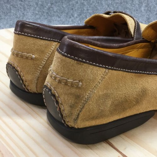 Bacco Bucci Shoes Mens 10 M Torrado Loafers Brown Slip On Casual Comfort Low Top - Picture 12 of 22
