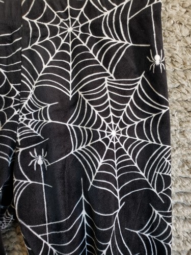 Black Lounge Pants Spiders size Medium - Picture 2 of 7