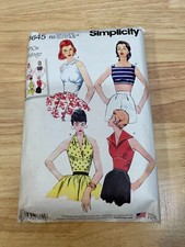SIMPLICITY 8645 1950's Vintage Tops R5 - US 14-22 - EU 40-48 - FR 42-50